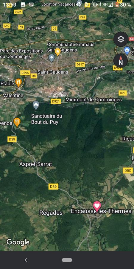 Chaleureux Studio Independant Encausse-les-Thermes Екстериор снимка